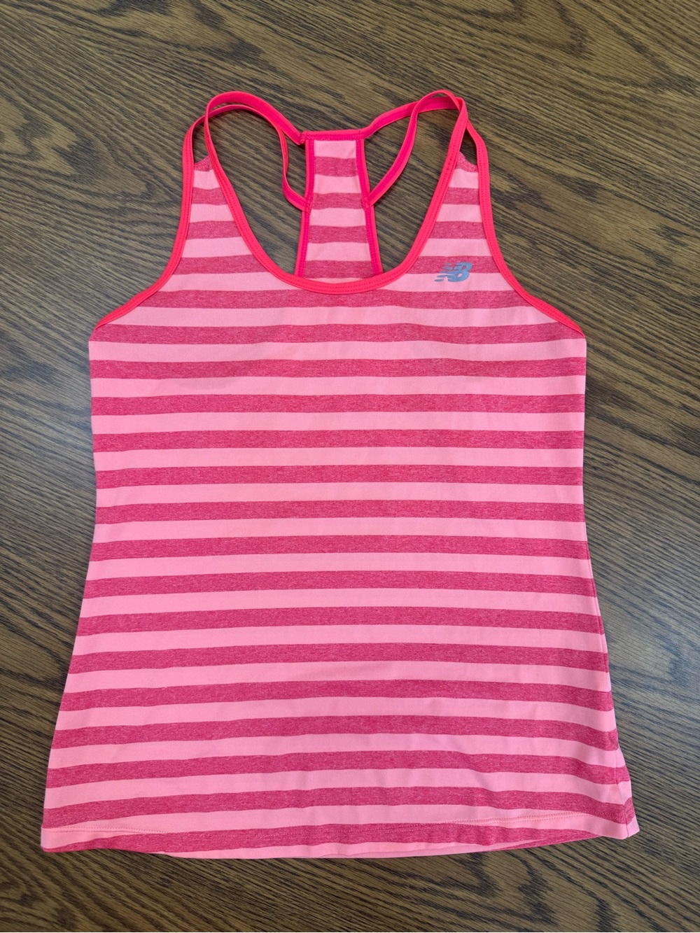 New Balance Women's Pink Striped Tank Swim Cover-Up
